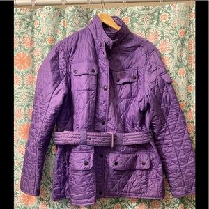 Barbour quilted Moto jacket size 12